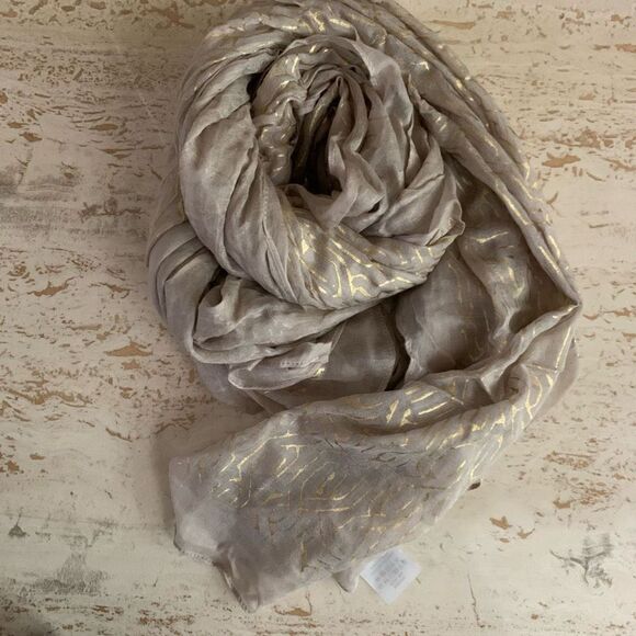 S&D Westwood scarf metallic trellis * small imperfection (1) - Picture 1 of 10